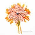 Polynesian Flower Hair Stick with Spider Lily